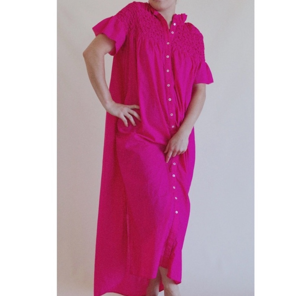 OLYMPIA ETAL Isabel Dress-Electric Pink
